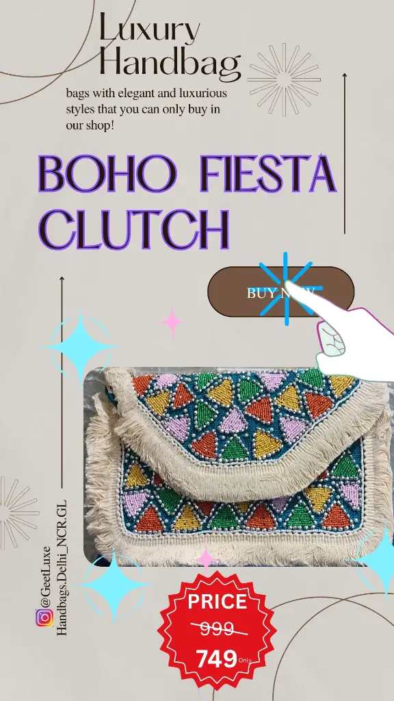 [Geetluxe10] Boho Fiesta Clutch